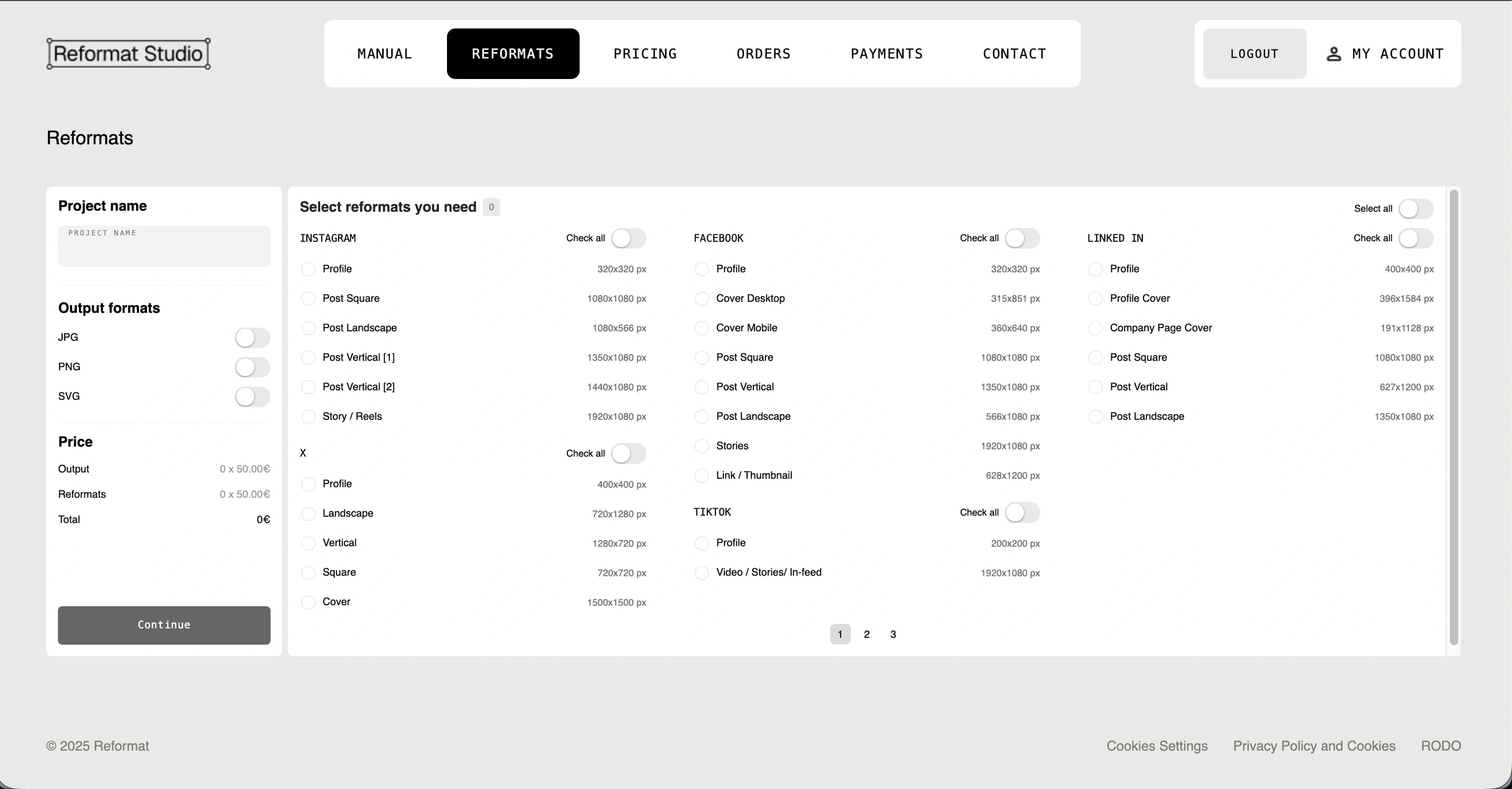Reformat Studio - Multi-Tenant SaaS Solution